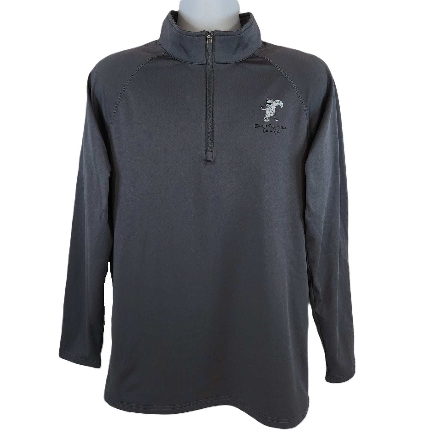 Long sleeve 1/4 zip fleece pullover - Dark Gray