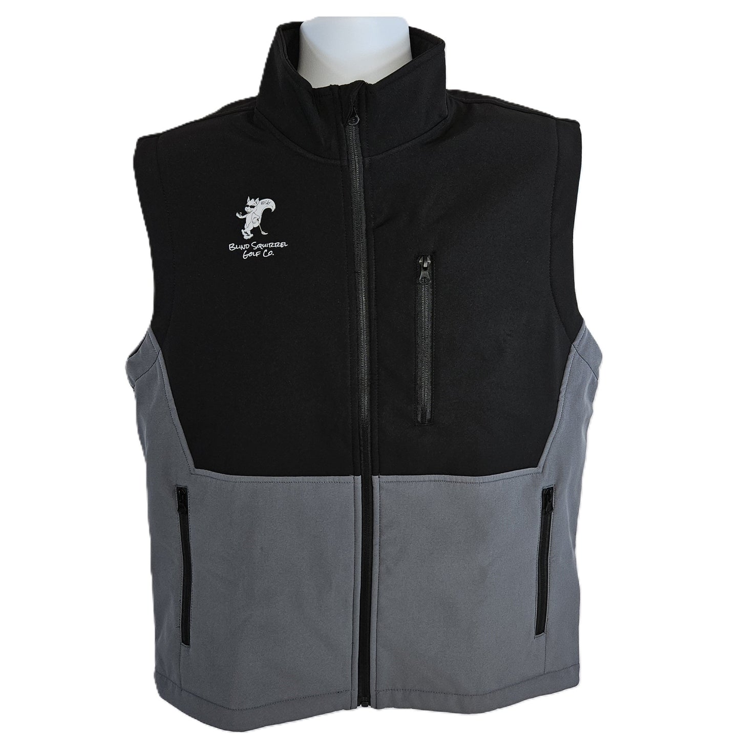 Full zip fleece lined vest - Gray/Black