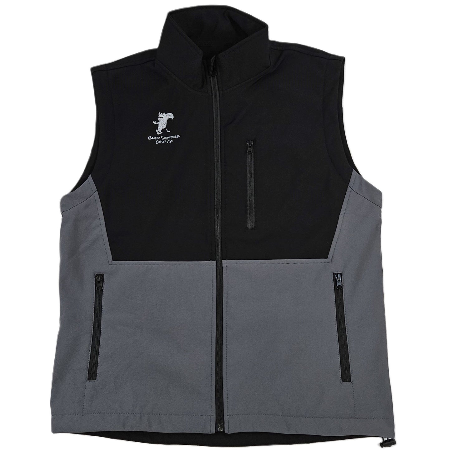 Full zip fleece lined vest - Gray/Black