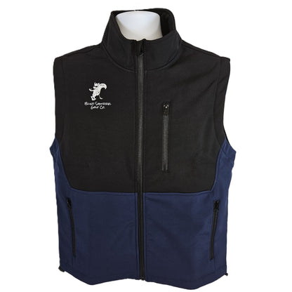 Full zip fleece lined vest - Blue/Black