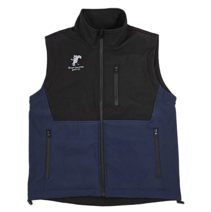 Full zip fleece lined vest - Blue/Black