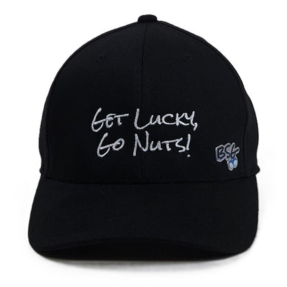 Get Lucky, Go Nuts! Flexfit hat - Black