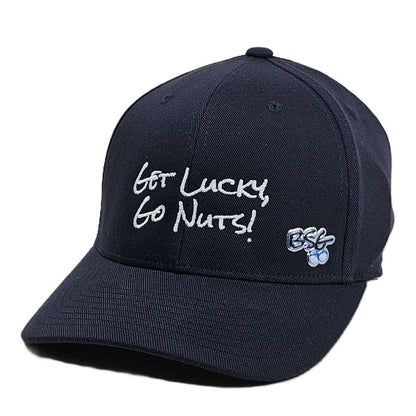 Get Lucky, Go Nuts! Flexfit hat - Navy Blue