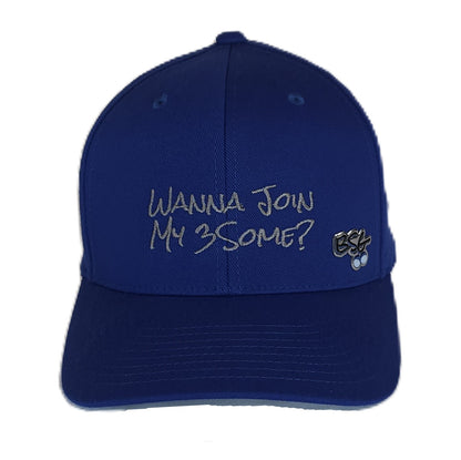 Wanna Join My 3Some Flexfit hat - Royal Blue