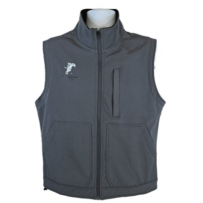 Full zip fleece lined vest - Gray