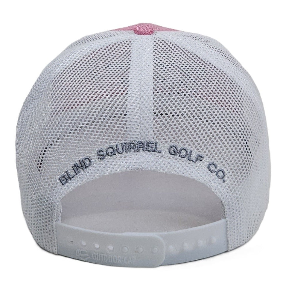 Women's Trucker Hat - Pin Seeking Squirrel Rocket - Pink