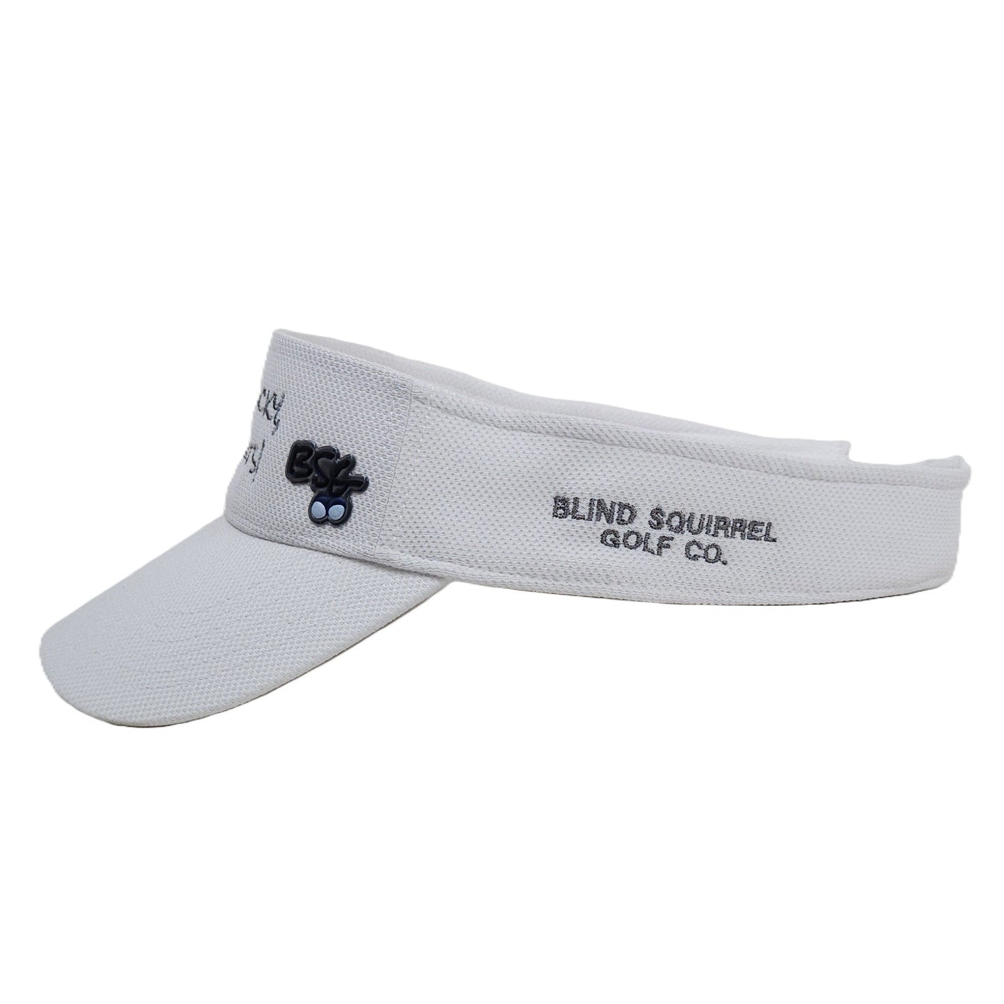 Get Lucky, Go Nuts! Golf Visor - White